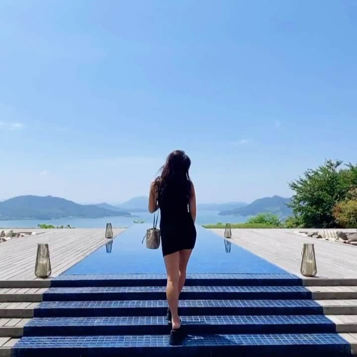 のインスタグラム：「𝑩𝒆𝒍𝒍𝒂 𝑽𝒊𝒔𝒕𝒂🕊✨ ブーメラン特集 とっても景色が綺麗だったんだけど 全く写真撮ってなくて後悔💦 #広島 #福山  #bellavista」