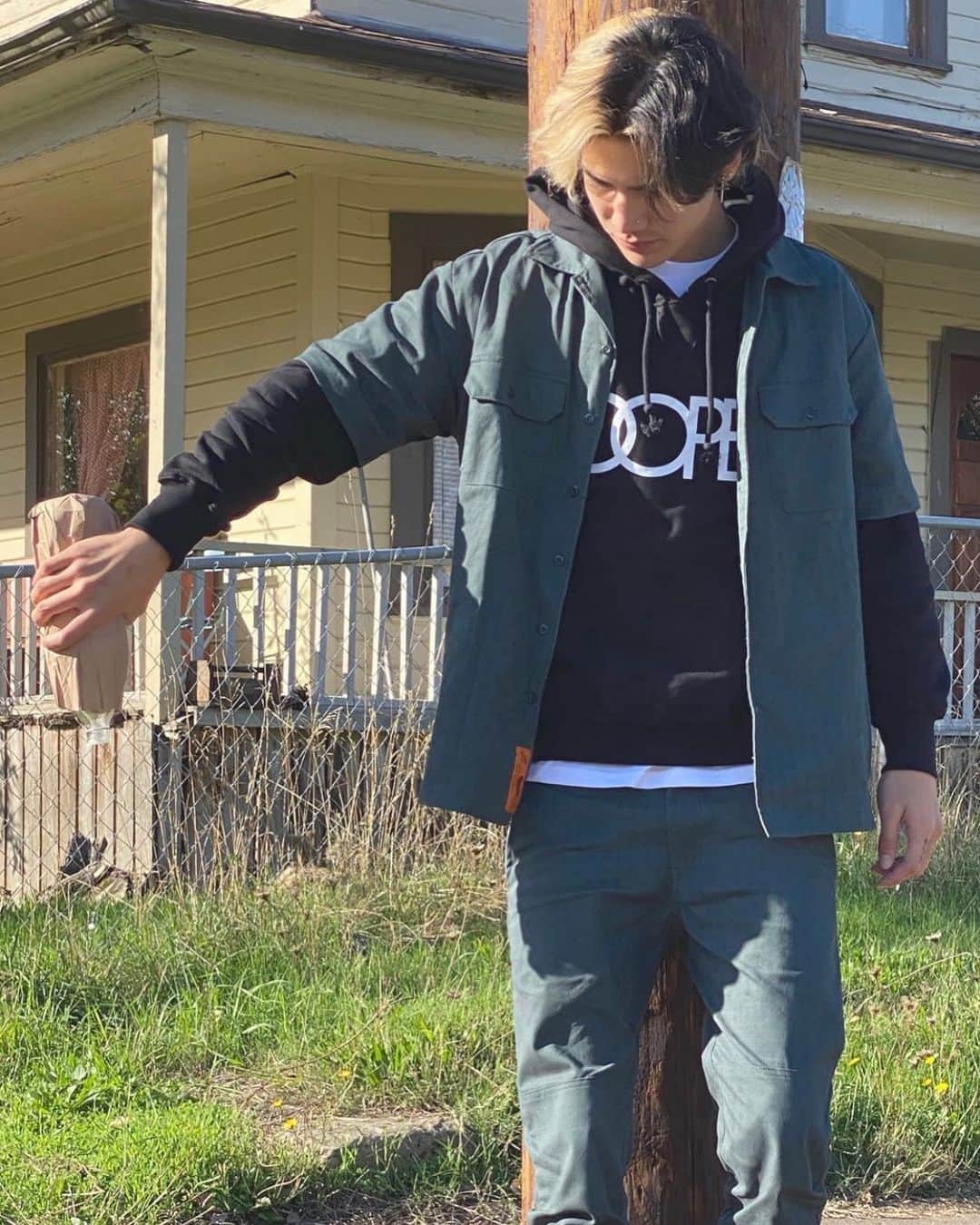 DOPEのインスタグラム：「Blood, Sweat, and Tears Work Shirt & Pants  Link in bio」