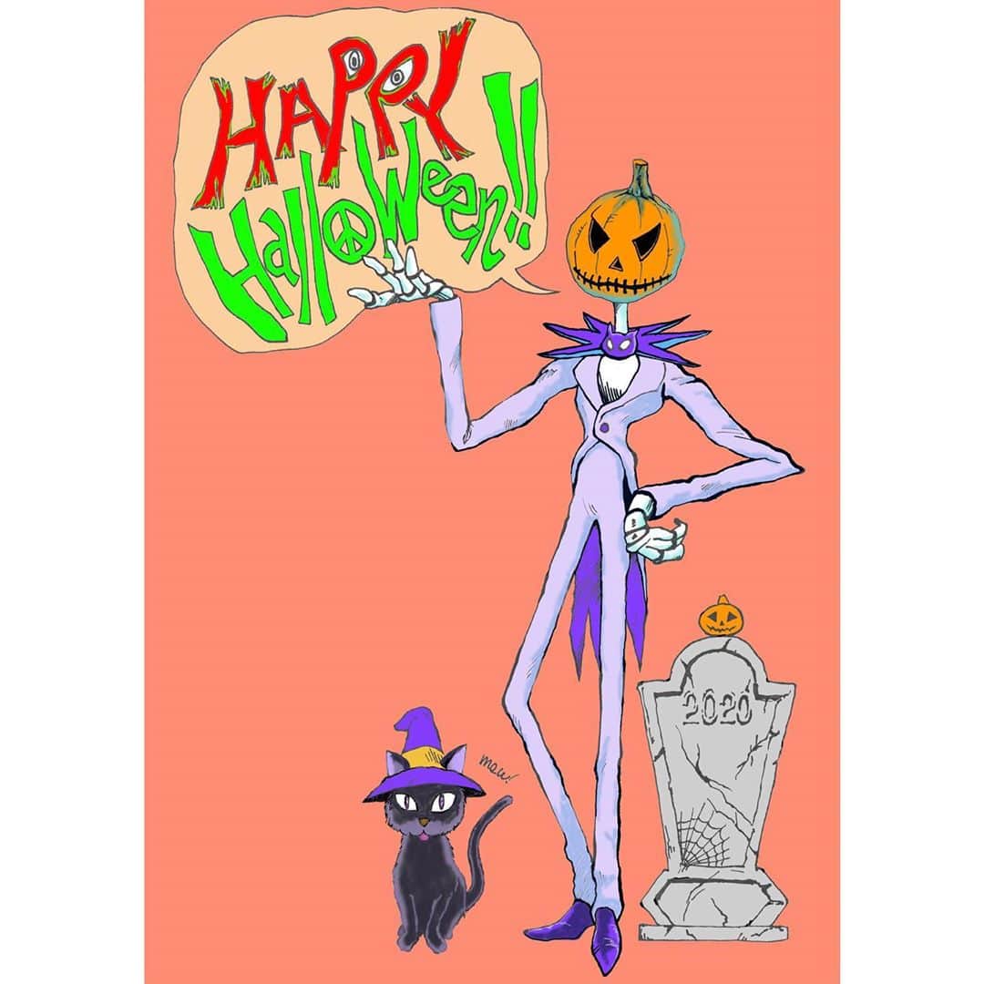 Shinnosukeさんのインスタグラム写真 - (ShinnosukeInstagram)「👻🎃 HAPPY Halloween !! 🎃👻  #halloween #jack #cat #illustration」10月31日 13時02分 - shinscapade