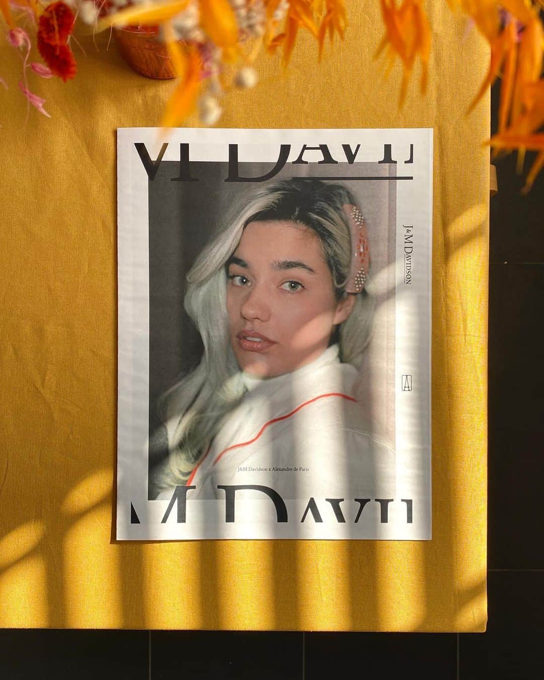 のインスタグラム：「The ZINE  Created by @paulorder using our campaign imagery by @indigolewinstudio and product shots by @littleredpanda_studio   Available exclusively at our stores or with any J&M Davidson x Alexandre de Paris purchase online.   #JMDxADP #AlexandredeParis」