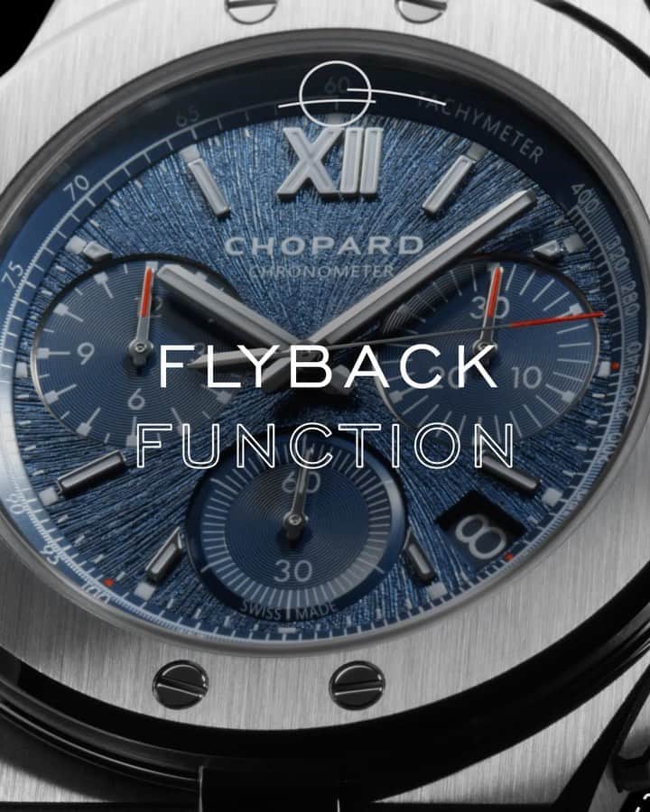 のインスタグラム：「Discover the Chopard 03.05-C mechanical movement with automatic winding and a flyback function, beating at the heart of the new Alpine Eagle XL Chrono. #ChopardAlpineEagle #ManWithAVision」