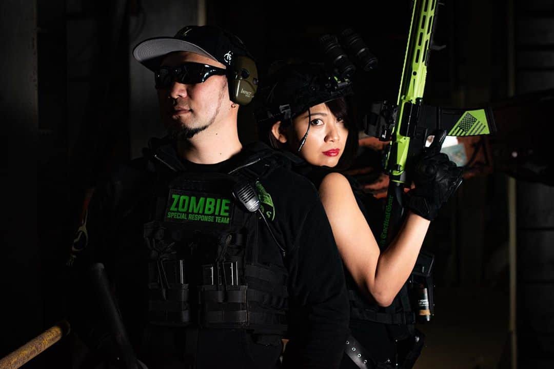 のインスタグラム：「ゾンビ退治🧟‍♀️🧟‍♂️  #zombie #airsoftgun  #airsoft #zombiehunter  #サバゲ #ゾンビ #エアガン」
