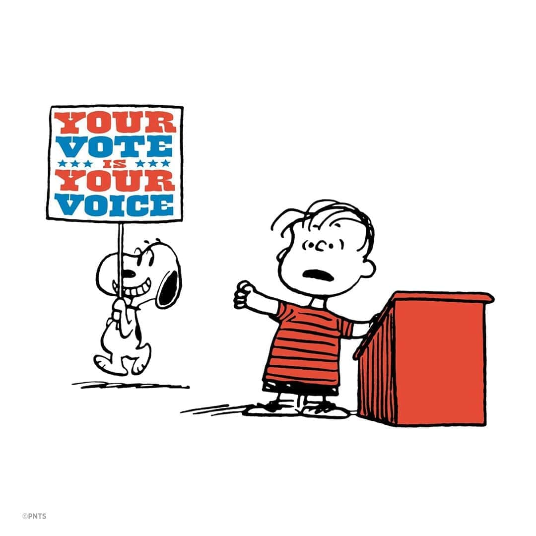 タイメックスさんのインスタグラム写真 - (タイメックスInstagram)「Listen to Snoopy, your #vote is your voice. Are you registered?   #timex #wedontstop #registertovote #peanuts #snoopy @snoopygrams @snoopyinfashion」10月16日 23時33分 - timex