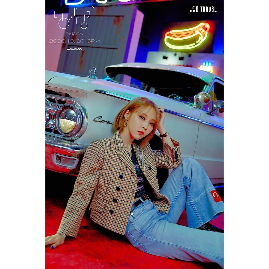 Mamamooさんのインスタグラム写真 - (MamamooInstagram)「. [#마마무] - 10th Mini Album [TRAVEL] - 🔸 PRE-RELEASE SOLO PHOTO 🔸 🔹 딩가딩가 (Dingga) 🔹 🔸 MOONBYUL WHEEIN 🔸 - 2020.10.20 6PM PRE-RELEASE✔ - 2020.11.03 6PM RELEASE✔ - #MAMAMOO #문별 #휘인 #TRAVEL #딩가딩가 #Dingga」10月17日 0時00分 - mamamoo_official