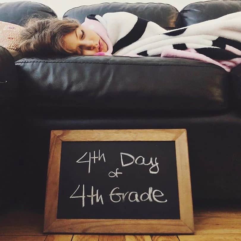 Ilana Wilesさんのインスタグラム写真 - (Ilana WilesInstagram)「Thank you to everyone who reminded me to continue our school sign tradition! A tradition that started in remarkably average fashion, because I forgot to take Mazzy’s first day of school pic in 2nd grade. Last year, Mazzy remembered when she was home sick and took the pic on her own to surprise me. This year, I held her Brandy Melville package hostage until she took the photo 😂 To be honest, 6th day of in-person 6th grade feels more monumental than previous years. Each day the kids are able to go to school is like a blessing. Swipe left to see our tradition through the years! Damn, has my kid grown!」10月17日 0時03分 - mommyshorts