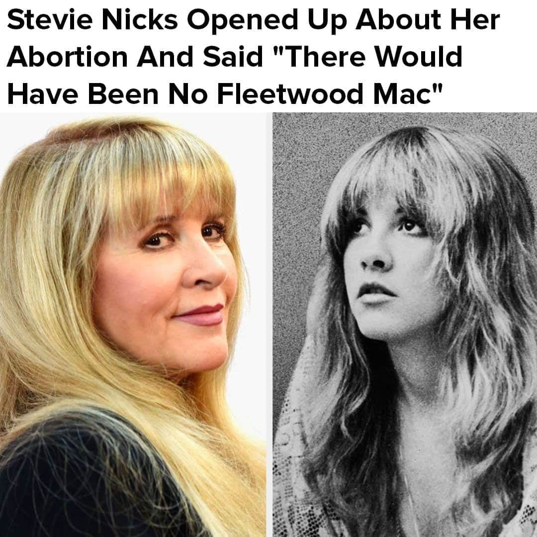 BuzzFeedさんのインスタグラム写真 - (BuzzFeedInstagram)「“If I had not had that abortion, I’m pretty sure there would have been no Fleetwood Mac." Link in bio to read more 👆」10月17日 0時32分 - buzzfeed