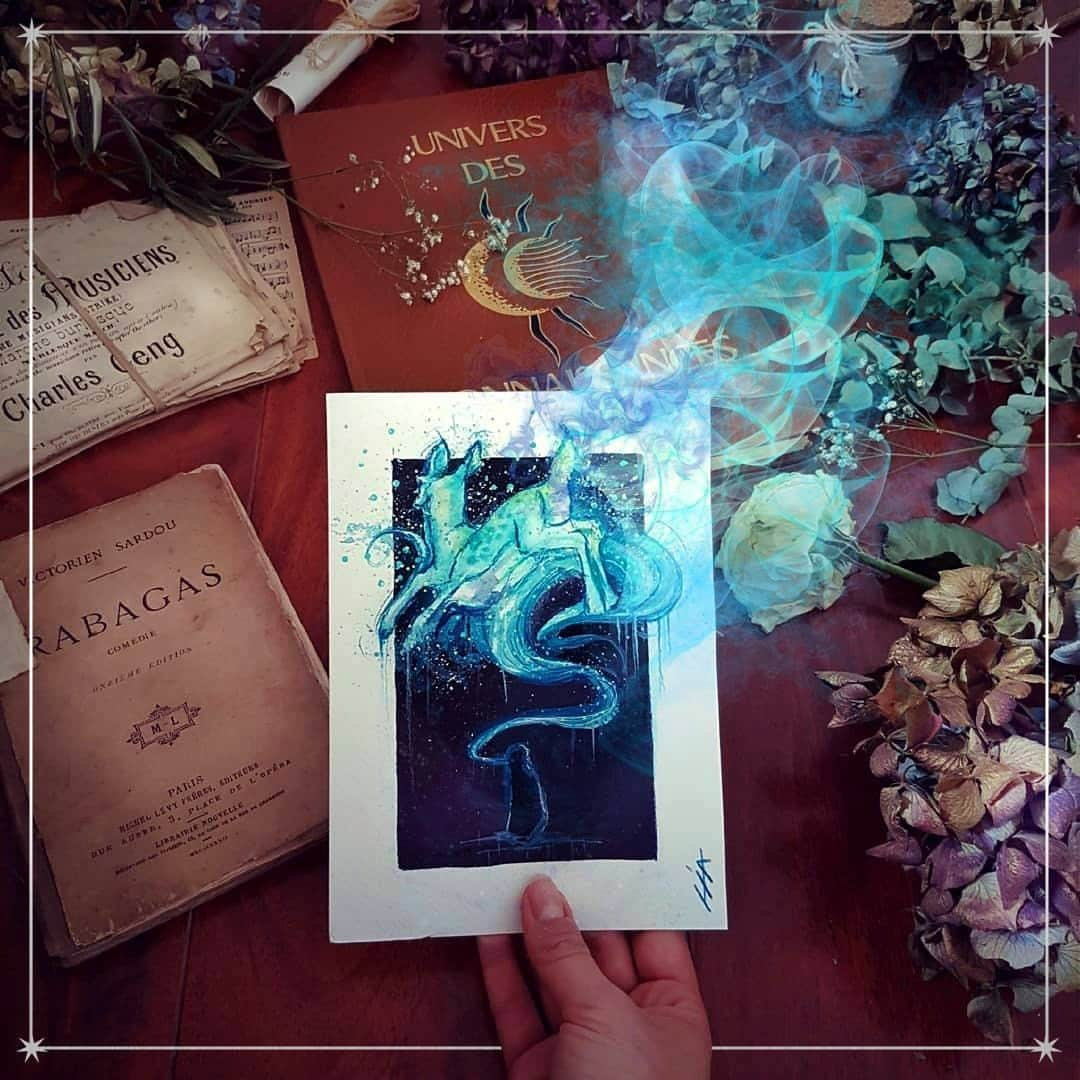 ハリー・ポッターさんのインスタグラム写真 - (ハリー・ポッターInstagram)「"I love the story of Lily & Severus, and the magic of Patronus. This one represents all the humanity and love of Severus Snape 🌿" #FanFriday #DarkArtsMonth [🌠: @lia_despas]」10月17日 0時59分 - harrypotter