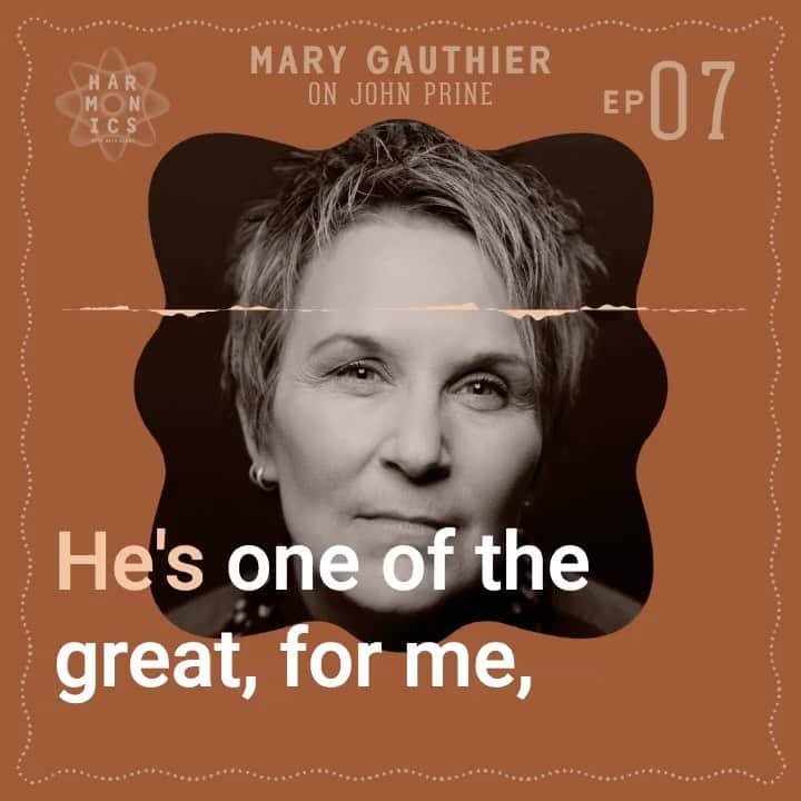 のインスタグラム：「I feel like comedy and music are deeply connected- timing, rhythm, phrasing, musicality, wit and cleverness that then slaps ya real hard with HEART. #johnprine is a forever inspiration/ muse for me as a comedian. He was massively impactful in my dear friend @marygauthier 's life as well. Listen to her episode now! Link in bio!  #harmonicspodcast  @amyrjacobs  @chrisjacobsisawesome  @thebluegrasssituation   Forever holding him in our hearts and art @fprine」