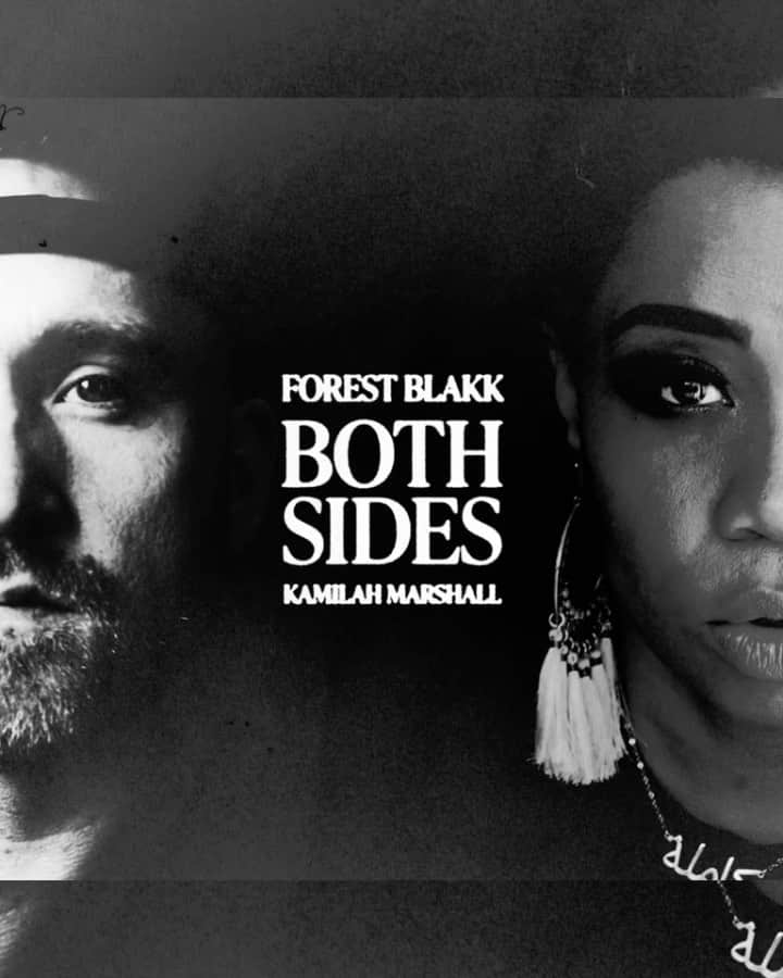カミラ・マーシャルのインスタグラム：「LONG POST 🚨; This session between us was set up by @dalynjb, who SWORE we just HAD to write together. I had HEARD a few of @forestblakk songs and quickly became a FAN. His SPOKEN WORD singles really stood out to me. On the date we MET to write via ZOOM, it was an INSTANT connection. We talked for almost THREE hours before we even started writing anything. CUT TO: 11 HOURS LATER, and we had created something SPECIAL. I didn’t know what was going to come of it, and I didn’t care. It was ART, and it is what ORGANICALLY came out of BOTH of us.  With ALL of the SOCIAL and CIVIL INJUSTICE going on in the world these days, I have been desperately wanting to create something MEANINGFUL, something that would make people THINK. Something that might ENCOURAGE people to have DEEPER CONVERSATIONS and or ASK MORE QUESTIONS. BOTH SIDES is the most UNIQUE yet IMPORTANT piece I’ve ever written.  So THANKFUL to FOREST for offering a SAFE SPACE to unpack MY STORIES and CREATING this IMPORTANT PIECE WITH ME. @dalynjb for the intro (and the 80 hundred other things. ALSO, @nickychulo for this AMAAAZZZING ART WORK and to my TRIBE for saying yes to my CALL.   FOR YOU reading this, OUR HOPE is that you listen with an OPEN MIND and open HEART. Here is BOTH SIDES. •LINK IN BIO •FULL LYRIC VIDEO ON @forestblakk YOUTUBE  • • #bothsides #spokenword #forestblakk #atlanticrecords」