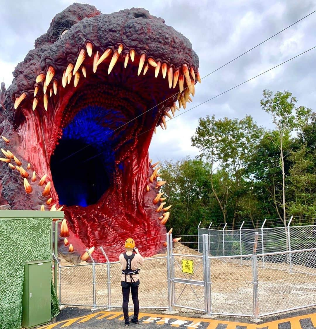 ぎわちん。さんのインスタグラム写真 - (ぎわちん。Instagram)「ゴジラと私。 #ゴジラ #godzilla #シンゴジラ #shingodzilla #兵庫県 #淡路島 #ニジゲンノモリ #ゴジラ迎撃作戦  #awajishima  #godzillavskong  #godzillakingofthemonsters  #Monster #怪獣 #ぎわちん」10月17日 2時40分 - giwa_chin