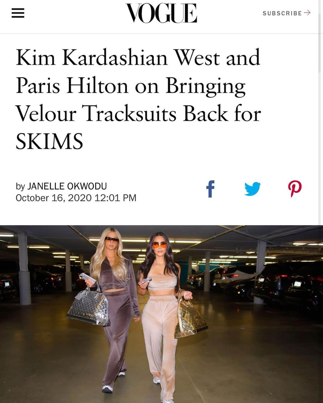 クリス・ジェンナーさんのインスタグラム写真 - (クリス・ジェンナーInstagram)「ICONS!!!!!! So excited for the new @skims Velour Collection! @KimKardashian @ParisHilton launching Wednesday, October 21 at 9AM PT / 12PM ET at Skims.com!! @voguemagazine」10月17日 3時20分 - krisjenner