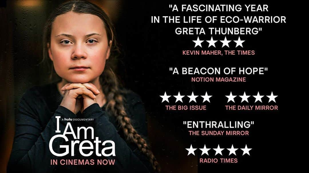 グレタ・トゥーンベリさんのインスタグラム写真 - (グレタ・トゥーンベリInstagram)「The movie I Am Greta will premiere today in cinemas across the United Kingdom, Germany, Austria, Switzerland, Belgium, Luxembourg, The Netherlands, Canada, Australia and New Zealand. Next Friday also Italy and Mexico.  And just to be clear once again: I - nor anyone in connection to me - have or will not receive any payment for this. B-Reel Films will dedicate half of the film's revenues to my foundation and all of that will be donated to organizations and projects fighting for a sustainable world, defending nature and supporting people already facing the worst impacts of the climate- and ecological crisis.」10月17日 3時48分 - gretathunberg