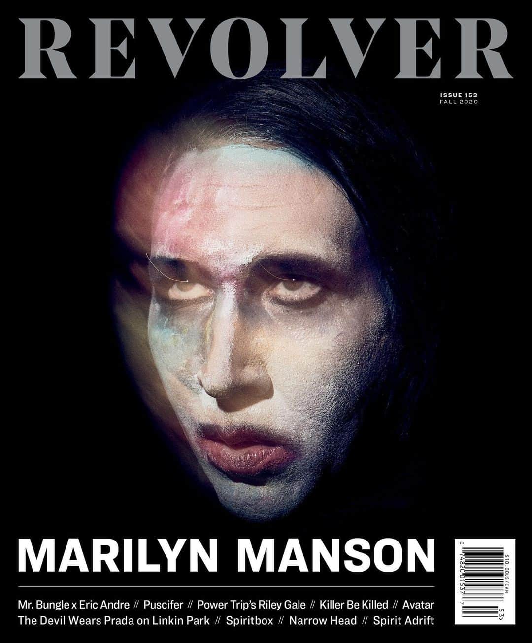 マリリン・マンソンのインスタグラム：「@revolvermag Fall 2020 issue cover」