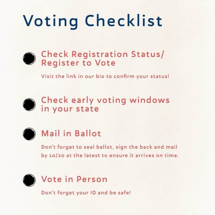 カレントエリオットのインスタグラム：「just 18 days left until the election! do you have your voting plan ready? visit the link in our bio for registration deadlines as well as helpful voting resources! #YourVoiceMatters #VOTE」