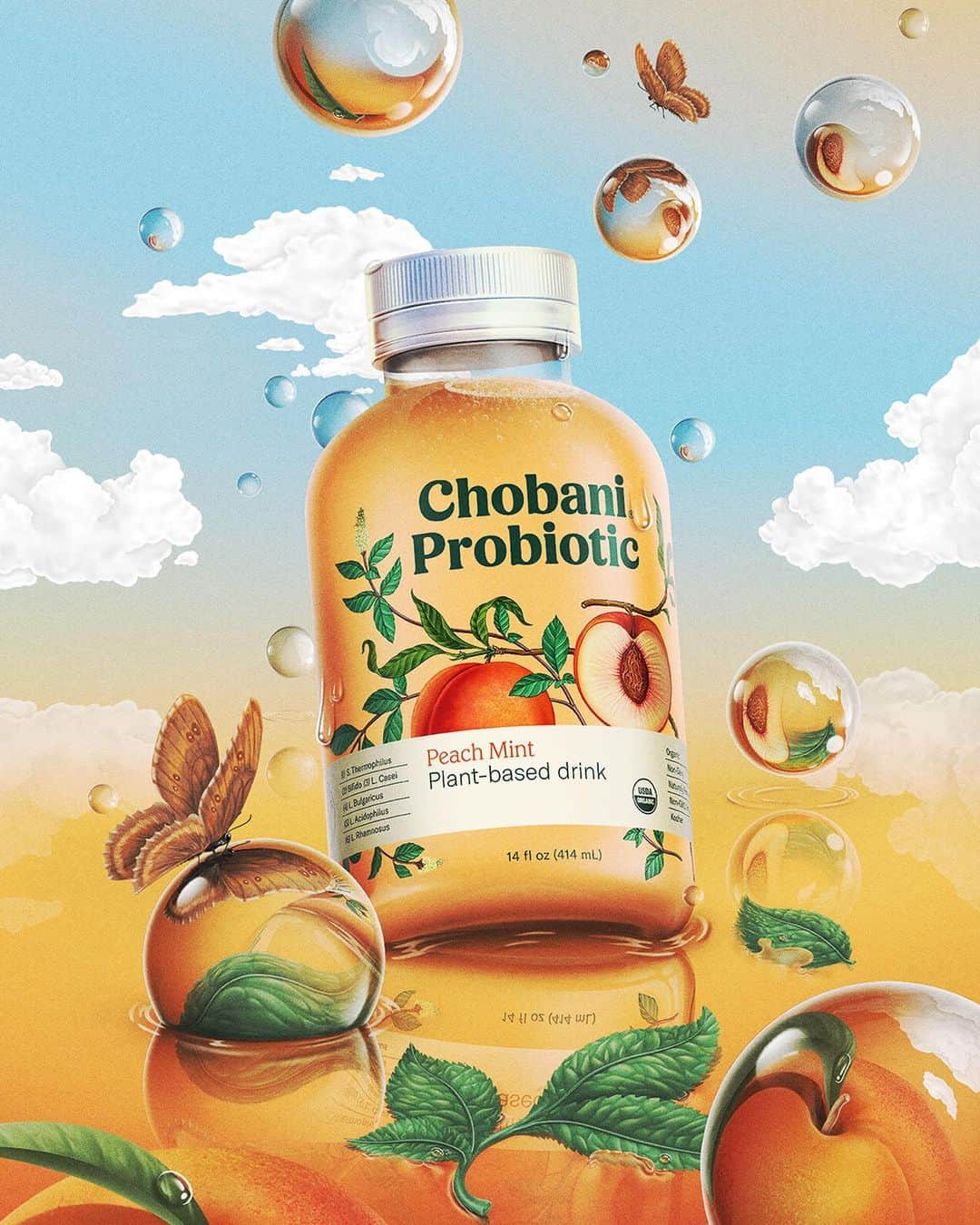 Chobaniさんのインスタグラム写真 - (ChobaniInstagram)「Chobani Probiotic is a refreshing new plant-based drink with probiotics that support immune health. In four slightly fizzy flavors—Pineapple Turmeric, Peach Mint, Cherry Hibiscus Tea, and Lemon Ginger 🍍🍑🍒🌺🍋 Which ones have you sipped? 📸: @rivercousin」10月17日 4時34分 - chobani