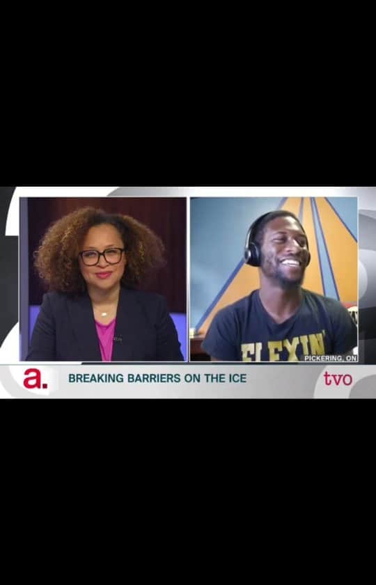 のインスタグラム：「My interview with Nam Kiwanuka for TVO's "The Agenda" summer series. We talk about what it was like being a Black figure  skater in Canada, issues with Skate Canada, Black Lives Matters, and the how we deal with living in a world that constantly seems to want to tear people like you down.  Thank you @namshine for the amazing interview, making me feel comfortable, and being a Black woman with platform to help us bring these very real issues and conversations to a national audience. . . . . @namshine @theagendatvo @figureskatingdia @kherispoppin #blacklivesmatter #figureskating #skatecanada #flexininmycomplexion #blackboyjoy #indigenouslivesmatter #listen #love #learn #coloryourice」