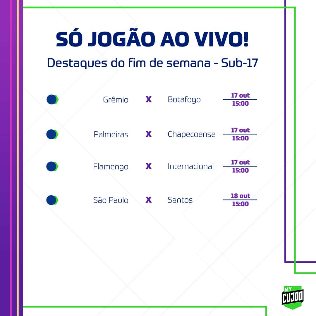 サッカー ブラジル代表チームさんのインスタグラム写真 - (サッカー ブラジル代表チームInstagram)「Como sempre, o fim de semana vai ser recheado de futebol pelo Brasil! ⠀ Já sabe que o @Mycujoo, transmite diversas competições AO VIVO? Esses jogos são apenas os destaques! Tem muito mais lá na plataforma do MYCUJOO, vale a pena conferir.」10月17日 5時16分 - cbf_futebol