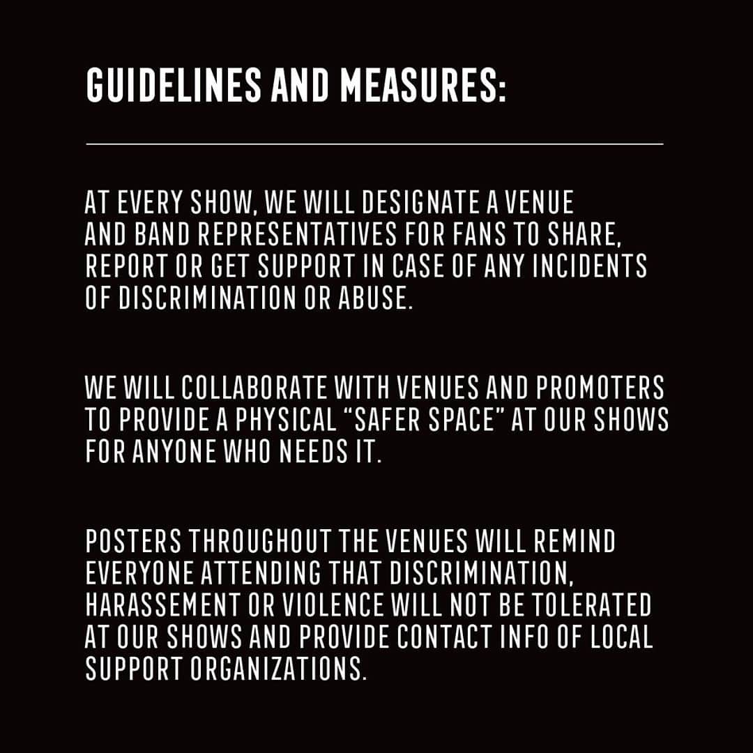 Simple Planさんのインスタグラム写真 - (Simple PlanInstagram)「2020 has been a difficult year. It has forced all of us to look at the world from a different perspective and gain a new awareness on many issues. It’s often said that the most challenging times present us with the best opportunities to learn, grow, and implement positive change. We have given this a lot of thought over the last few months.  We wholeheartedly believe that every Simple Plan fan, regardless of their gender identity or expression, ethnic or cultural background, sexual orientation, religious beliefs, socio-economic position, disability or physical appearance, should feel welcome and safe at our shows. There is nothing more important to us.  Earlier this summer, we released a statement announcing that our bass player, David, was withdrawing from the band to work on his personal issues. We know the events that have led to this situation have caused many of you sadness and disappointment and we would like to apologize once again to everyone who has been affected.  We are well aware of how privileged we are to be in this band and to have loyal fans who support us. With that privilege comes a responsibility to do the right thing and to meet our genuine commitment to learn, grow and be better through positive actions. We want to be a part of the movement to make the music scene a more equal, safer and inclusive place. There’s a lot of work to do and we know making social change is long-term work, so these are long-term commitments.  To help us, we have partnered with the Good Night Out Campaign, a specialist UK-based organization working to create safer concerts, music, nightlife and cultural spaces worldwide. They will be helping us implement some transformative initiatives for all future Simple Plan shows and events. You can find a summary of these initiatives above and in full detail at the link in our bio.  We have missed all of you so much these past few months, but we believe it was necessary to take a step back to reflect and work together on the guidelines we are sharing with you today.  We really can’t wait for you to hear our new music and to play shows again!  Take care & thank you for your support.  Chuck, Jeff, Pierre & Sebastien.」10月17日 5時19分 - simpleplan