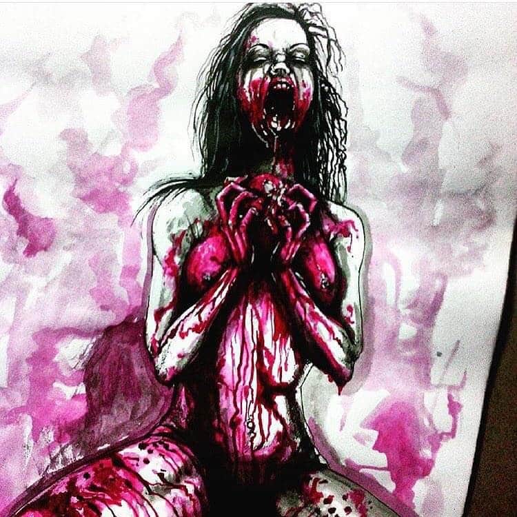 スキン・ダイアモンドのインスタグラム：「Love to all my fellow freaks 💉 Original photography by @juliland / Concept by me, of course 😇」