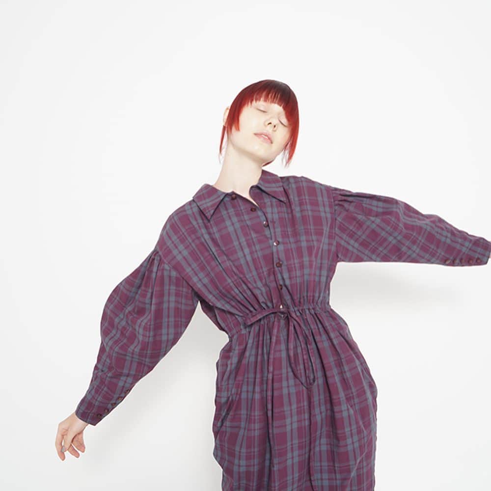 のインスタグラム：「-IAPETUS 2020A/W Collection Now on sale-  MODRASS CHECK DRESS/PURPLE[IA20-MCD063] ¥38,000 (+tax)  We can ship worldwide. Please feel free to contact to us our e-mail. info@sister-tokyo.com  #iapetus #sister_tokyo」