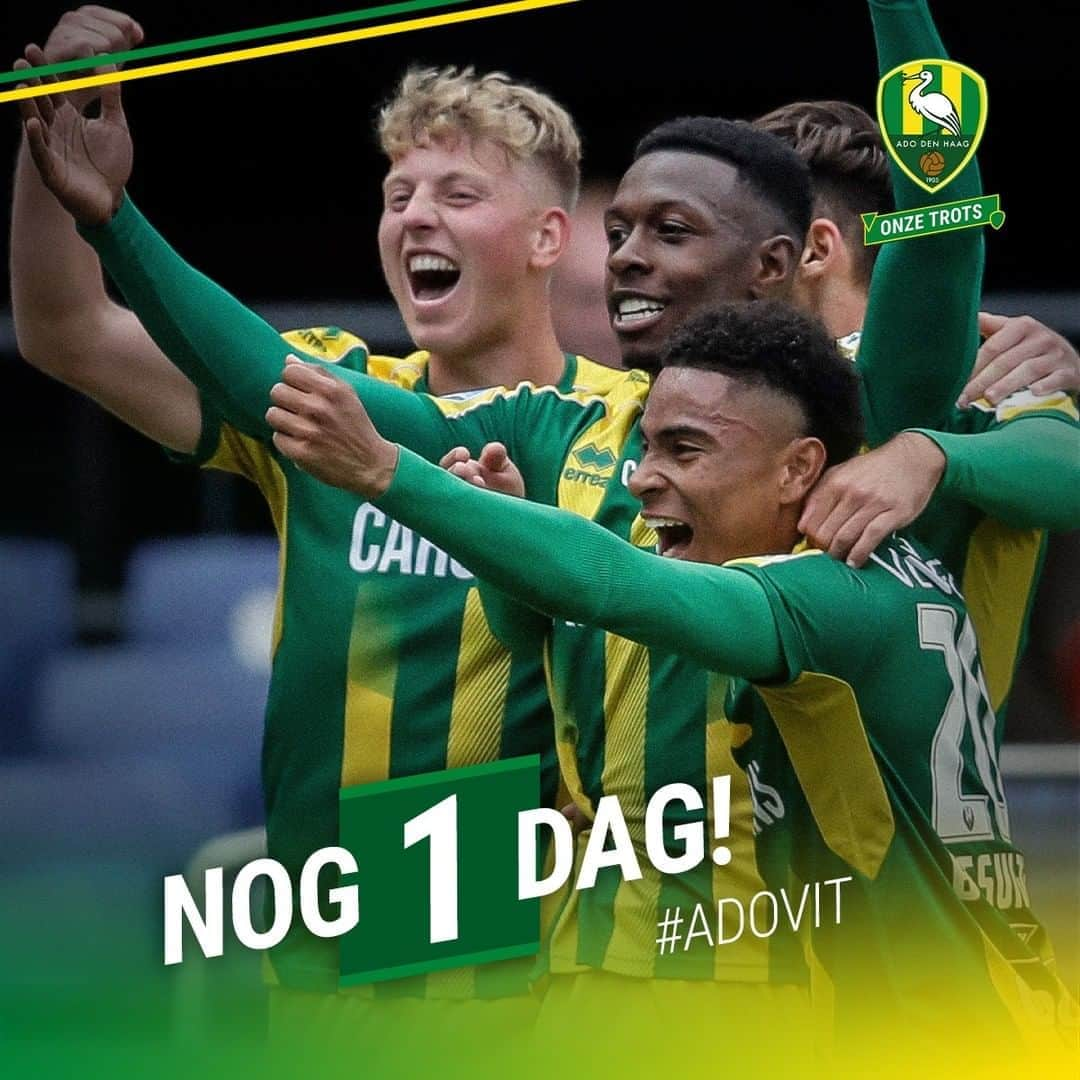 ADOデン・ハーグさんのインスタグラム写真 - (ADOデン・ハーグInstagram)「Nog 1️⃣ dag! #ADOvit」10月17日 16時30分 - adodenhaag