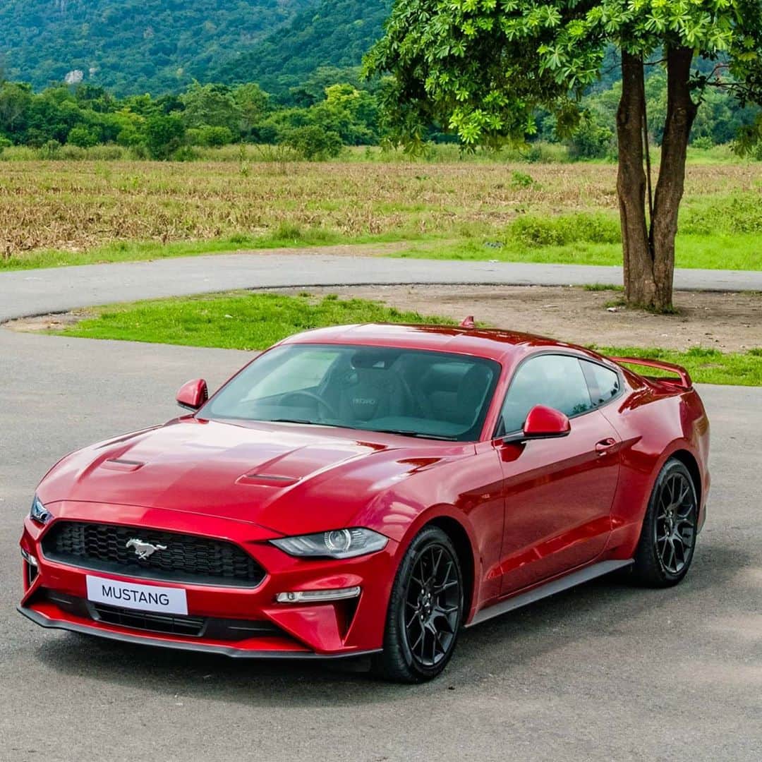 Ford Thailandさんのインスタグラム写真 - (Ford ThailandInstagram)「สีไหนก็สวย สีน้ำเงิน เวโลซิตี้ บลู (Velocity Blue) ในรูปแรก และเลื่อนขวา สีแดง แรพิด เรด (Rapid Red) #FordMustang #Mustang #Mustang55 #MustangFanClub #FordMustangThailand」10月17日 16時44分 - fordthailand