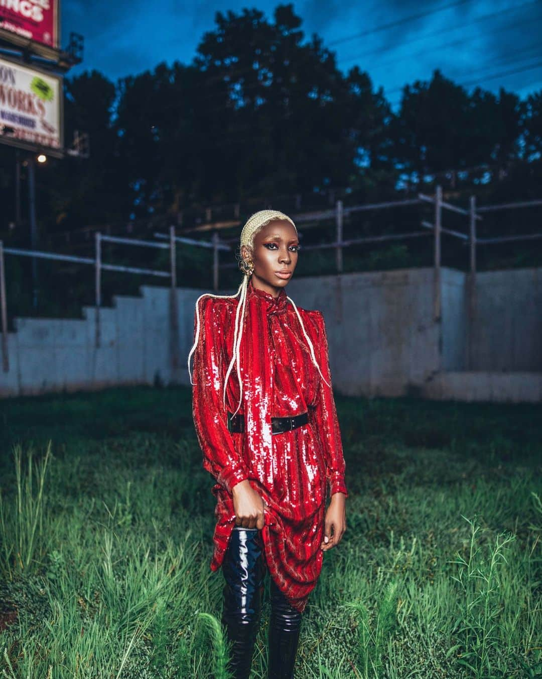 Flaunt Magazineさんのインスタグラム写真 - (Flaunt MagazineInstagram)「@AngelicaRoss features across 10 pages in the new Chaos and Calm Issue.  ⠀⠀⠀⠀⠀⠀⠀⠀⠀ "So the more you get into learning who you are," she shares on how the upcoming generation might navigate life's consistent challenges, "and being a master at being able to call up, at will, your wit, your humor, your smile, everything you know you have in your arsenal, that is your greatest journey and lesson—that’s knowing yourself." ⠀⠀⠀⠀⠀⠀⠀⠀⠀ Angelica wears @YSL by @AnthonyVaccarello dress, boots, earrings, and belt. ⠀⠀⠀⠀⠀⠀⠀⠀⠀ Photographed by @ScrillDavis Styled by @BrandonmGarr Hair by @Cesar4styles Makeup by @Yolondafrederick Written by @angelhasnotalent @TransTechSocial  ⠀⠀⠀⠀⠀⠀⠀⠀⠀ #AngelicaRoss #TransTech #TransTechSocial #Pose #AmericanHorrorStory #BlackTransLivesMatter #FlauntMagazine #ChaosandCalm #SaintLaurent」10月17日 9時46分 - flauntmagazine