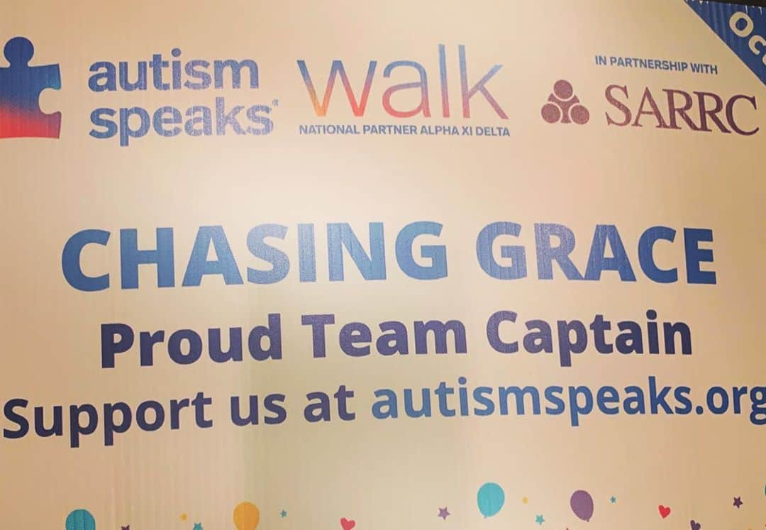 ヤズマニ・グランダルのインスタグラム：「Hello all,  Our family is walking October 31st for Autism Speaks to bring awareness and raise funds for those with Autism. We are walking in honor of our buddy Chase and advocating for all those unable to advocate for themselves. Check out the link in the bio to hear our story. If your interested in helping or walking with us the info is all there. Our original goal was to raise $1000, but have decided not to limit ourselves we will be matching the donation dollar for dollar. #ChasingGrace #autismspeaks #SARRC #autismawareness」