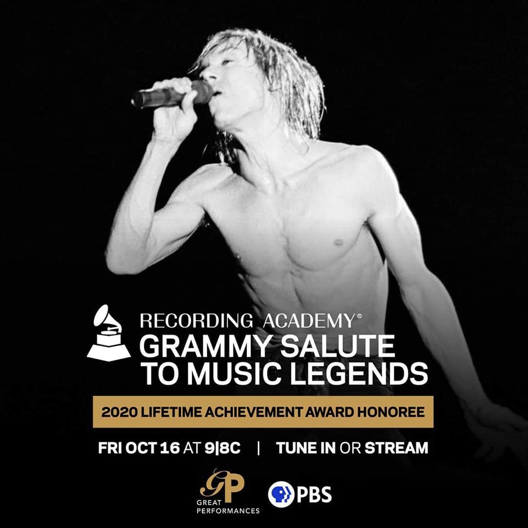 The GRAMMYsさんのインスタグラム写真 - (The GRAMMYsInstagram)「Right now on @PBS we are honoring our 2020 Lifetime Achievement Award nominees, including rock and roll icon, @IggyPopOfficial, and the godmother of rock and roll, and the original soul sister, #SisterRosettaTharpe. ✨  Tune in to #GRAMMYSalute! 🎵」10月17日 11時31分 - recordingacademy