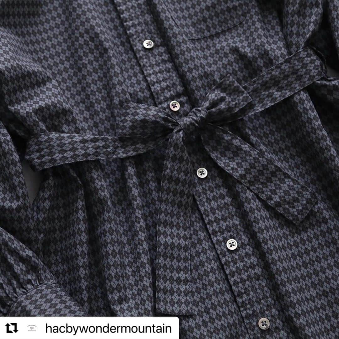 wonder_mountain_irieさんのインスタグラム写真 - (wonder_mountain_irieInstagram)「#Repost @hacbywondermountain with @make_repost ・・・ _ ［ 2020FW Collection ］ Engineered Garments / エンジニアードガーメンツ “BD Shirt Dress - Argyle Print” ￥38,500- _ 〈online store / @digital_mountain〉 https://www.digital-mountain.net/shopbrand/004/O/ _ 【オンラインストア#DigitalMountain へのご注文】 *24時間注文受付 * 1万円以上ご購入で送料無料 tel：084-983-2740 _ We can send your order overseas. Accepted payment method is by PayPal or credit card only. (AMEX is not accepted)  Ordering procedure details can be found here. >> http://www.digital-mountain.net/smartphone/page9.html _ blog > http://hac.digital-mountain.info _ #HACbyWONDERMOUNTAIN 広島県福山市明治町2-5 2階 JR 「#福山駅」より徒歩15分 (水曜・木曜定休) _ #ワンダーマウンテン #japan #hiroshima #福山 #尾道 #倉敷 #鞆の浦 近く _ 系列店：#WonderMountain @wonder_mountain_irie _ #EngineeredGarments #エンジニアードガーメンツ #FWK #NEPENTHES #ネペンテス」10月17日 11時29分 - wonder_mountain_