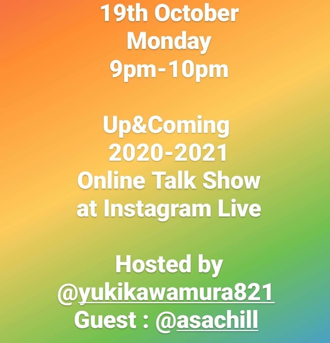 川村由紀のインスタグラム：「毎年12月に開催していた私の忘年会的ショーケースイベント、UP&COMINGですが、会場の #渋谷Glad がコロナ禍でクローズしてしまった事もあり、来週19日の月曜21時〜オンライントークショーとしてインスタライブ上で開催します！@yukikawamura821  シンガーの #あさちる さんをゲストに迎えて、2020年を振り返りつつ2021年の展望を…🔥  #OIRANMUSIC #カワムラユキ」