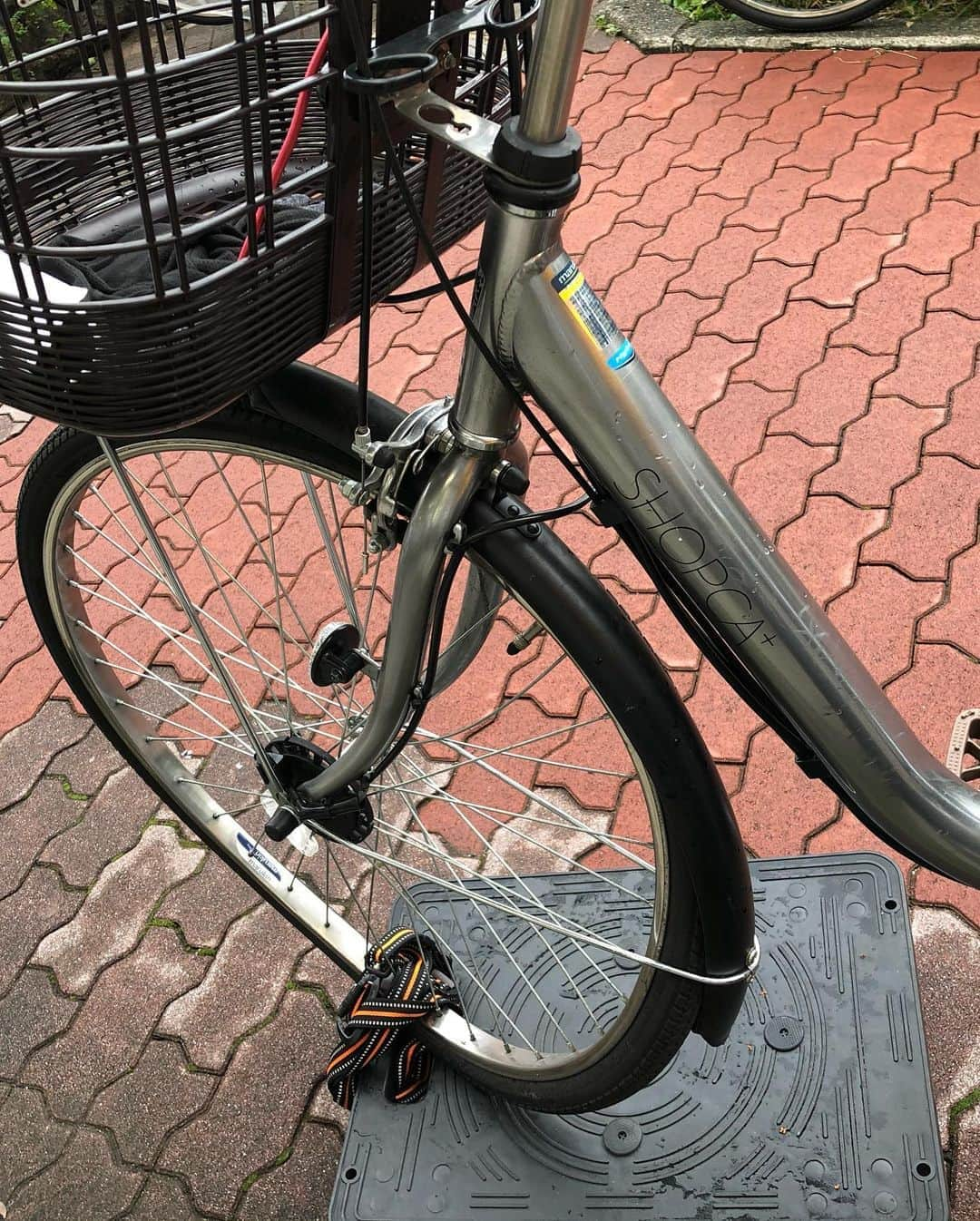 団長安田さんのインスタグラム写真 - (団長安田Instagram)「前輪入れるタイプの自転車置き場でホイール曲げられてた！！警察に言うたけど防犯カメラも無く泣き寝入り！！台車に乗せて自転車屋さんに持って行きました！！なんでこんな事すんの？ #嫁の自転車壊された #団長安田　#安田大サーカス団長」10月17日 12時08分 - dancyoyasuda