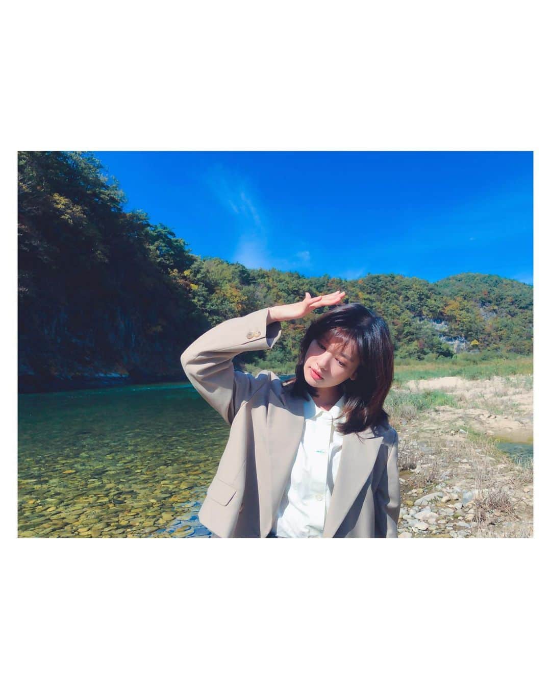 チョン・ソミンのインスタグラム：「그림같았다🏞 #NA01 #강원도 #영월」