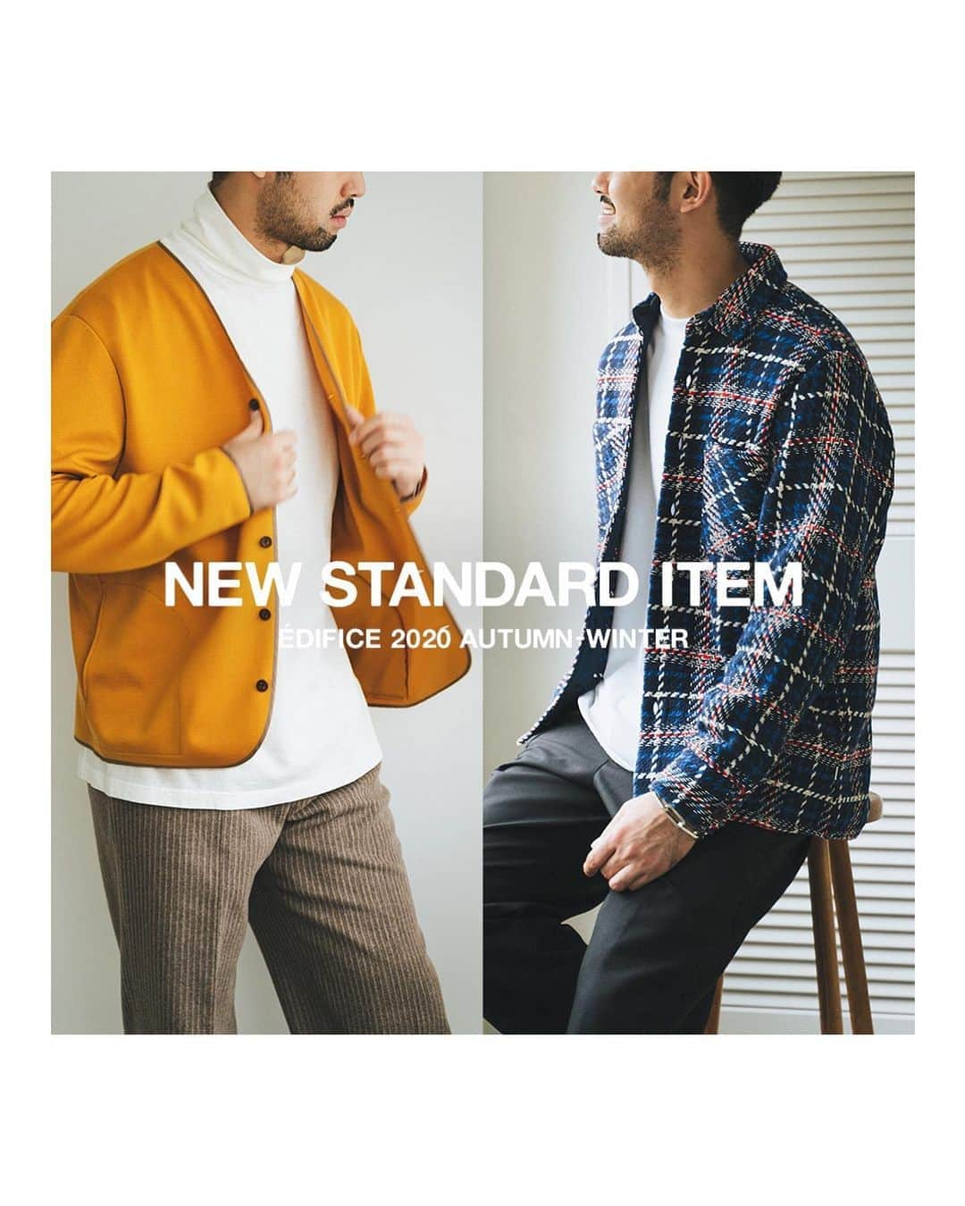 EDIFICEさんのインスタグラム写真 - (EDIFICEInstagram)「.﻿ 【 2020 AUTUMN / WINTER “NEW STANDARD ITEM” 】﻿ ﻿  ﻿ ﻿ ﻿ 秋にオトナの定番品として選ばれるのは、一枚で様になるアイテム。 ﻿ タイムレスに着られる定番スウェットから、ON/OFF着の味付けとして使えるニット。 ﻿ 新しいシーズンに自分らしく着れるスタンダードアイテムを今回ピックアップしました。﻿ ﻿ ﻿ ＊詳しくはプロフィール🔗よりご覧下さい。﻿ ﻿ ﻿ ﻿ ﻿ #edifice #mensknit #cardigan #mensshirt #casualshirt #2020aw #mensfashion #mensstyle #menswear #basicwear #menwithclass #menwithstyle #mensclassic #mensclothing #mensclothes #dapper #dapperman #dapperstyle #エディフィス #メンズニット #メンズシャツ」10月17日 12時33分 - edifice.jp