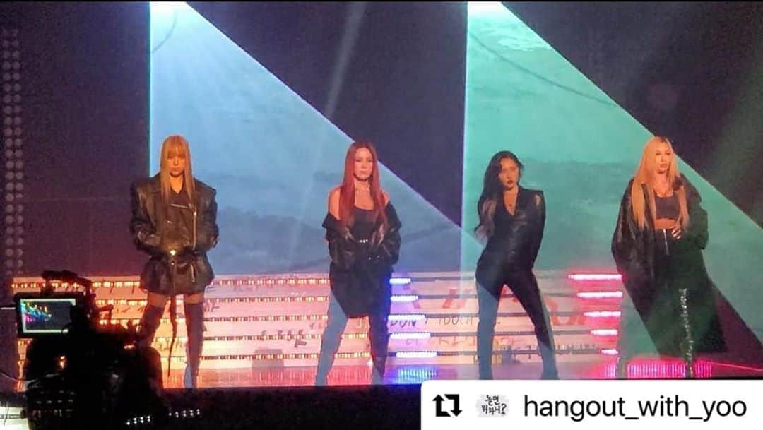 Mamamooさんのインスタグラム写真 - (MamamooInstagram)「. #Repost @hangout_with_yoo with @make_repost ・・・ ⠀⠀⠀⠀ ☆환.불.원.정.대☆ 무대 찢을 준비 완료🔥 ⠀⠀⠀⠀ #맛보기가_이정도#풀버전은_본방에서 #3시40분#환불원정대#음악중심#본방사수」10月17日 14時53分 - mamamoo_official