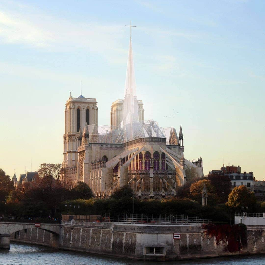 Architecture - Housesさんのインスタグラム写真 - (Architecture - HousesInstagram)「⁣ 6 amazing proposals to rebuild the #Notredame.⁣ Which one is your favorite?🖤⁣ Swipe left to discover them.⁣ ___⁣ 1)@lightmap_creative⁣ 2)@poa.estudio⁣ 3) Studio NAB⁣ 4) @ulfmejergrenarchitects⁣ 5)@vizumatelier⁣ 6) @mathieulehanneur⁣ #archidesignhome⁣ ___⁣ #notredameparis #architecture #archdaily #design #paris #notredamevision #architecturedaily #architecturestudent #architectureporn #architecture_hunter #renovation #vision #dwell #architecturalrecord #archis #domus #azure #metropolis #designboom #architecturaldigest #architecturelab」10月18日 0時50分 - _archidesignhome_