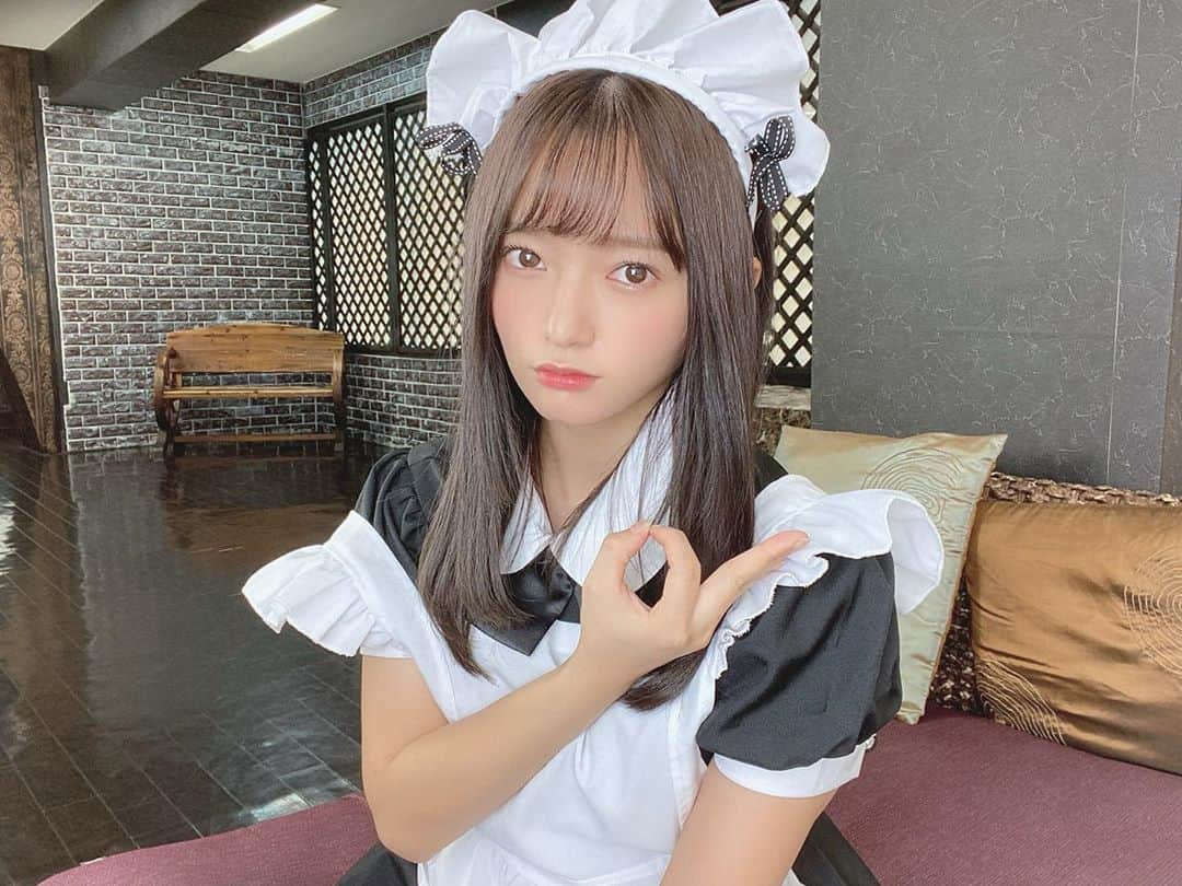 西永彩奈さんのインスタグラム写真 - (西永彩奈Instagram)「おやすみなさい😴 日給は高めのメイドです。 #メイド#メイド服」10月18日 0時52分 - nishinagaayana