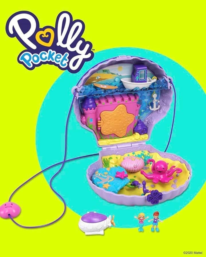 Mattelさんのインスタグラム写真 - (MattelInstagram)「Tiny purse, big adventure 🧜‍♀️ Take #PollyPocket anywhere you go, for non-stop under-the-sea fun!」10月18日 1時04分 - mattel