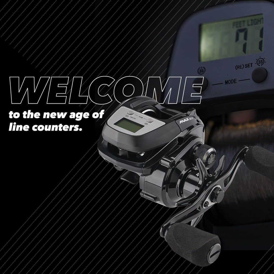 のインスタグラム：「Welcome to the new age of line counters. Abu Garcia’s new low-profile Max DLC reel is the ultimate walleye trolling weapon. This compact digital line counter makes it easier than ever to optimize your trolling rigs and create consistent results. Get more baits in front of more fish with greater accuracy, thanks to improvements like a pound test selector and lighted display. Take the guesswork out of trolling with a reel that does the numbers for you. Learn more by clicking the link in our bio!」