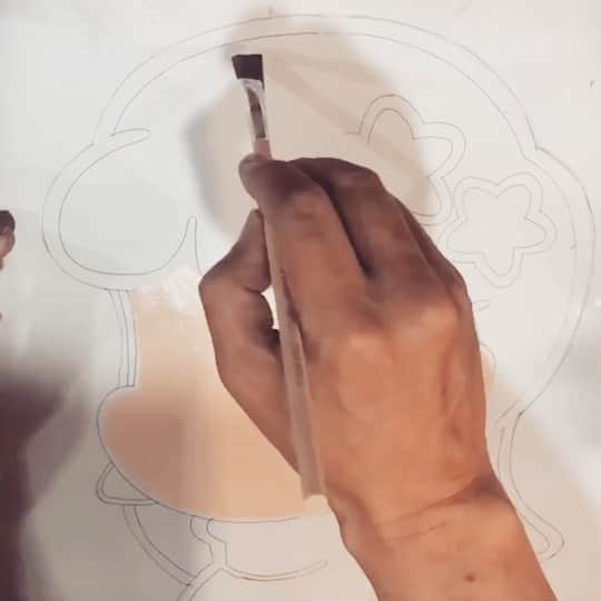 田中秀幸のインスタグラム：「田中展1998開催中!渋谷フクラス1F making time rupees movie #sibuyasan #美術手帖 #illustration #art #bustagroove #supermilkchan」