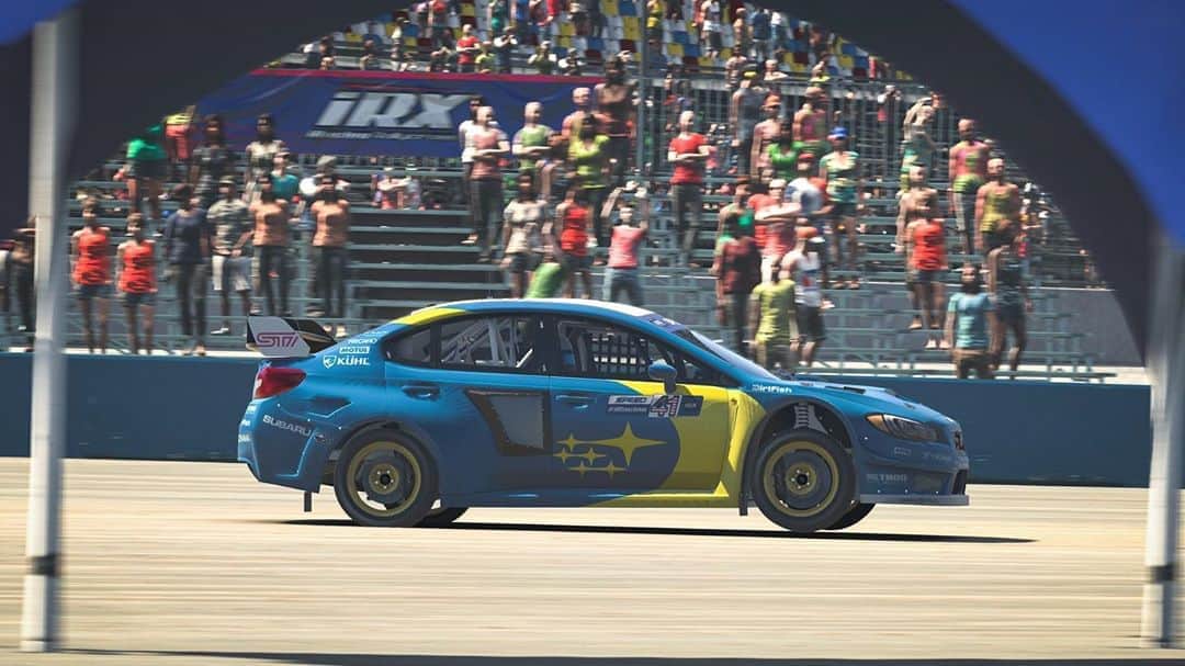 のインスタグラム：「🚘 We are racing virtually every Saturday! Tap the #linkinbio👆 to watch us race live from 1pm ET/10am PT. @subaru_usa @iracingofficial @yokohamatire   #SMSUSA Drivers (Atlanta) @scott_speed  @travispastrana  @chrisatko (Team #ADVAN) @mitchelldejong1  @bobbyzalenski_」