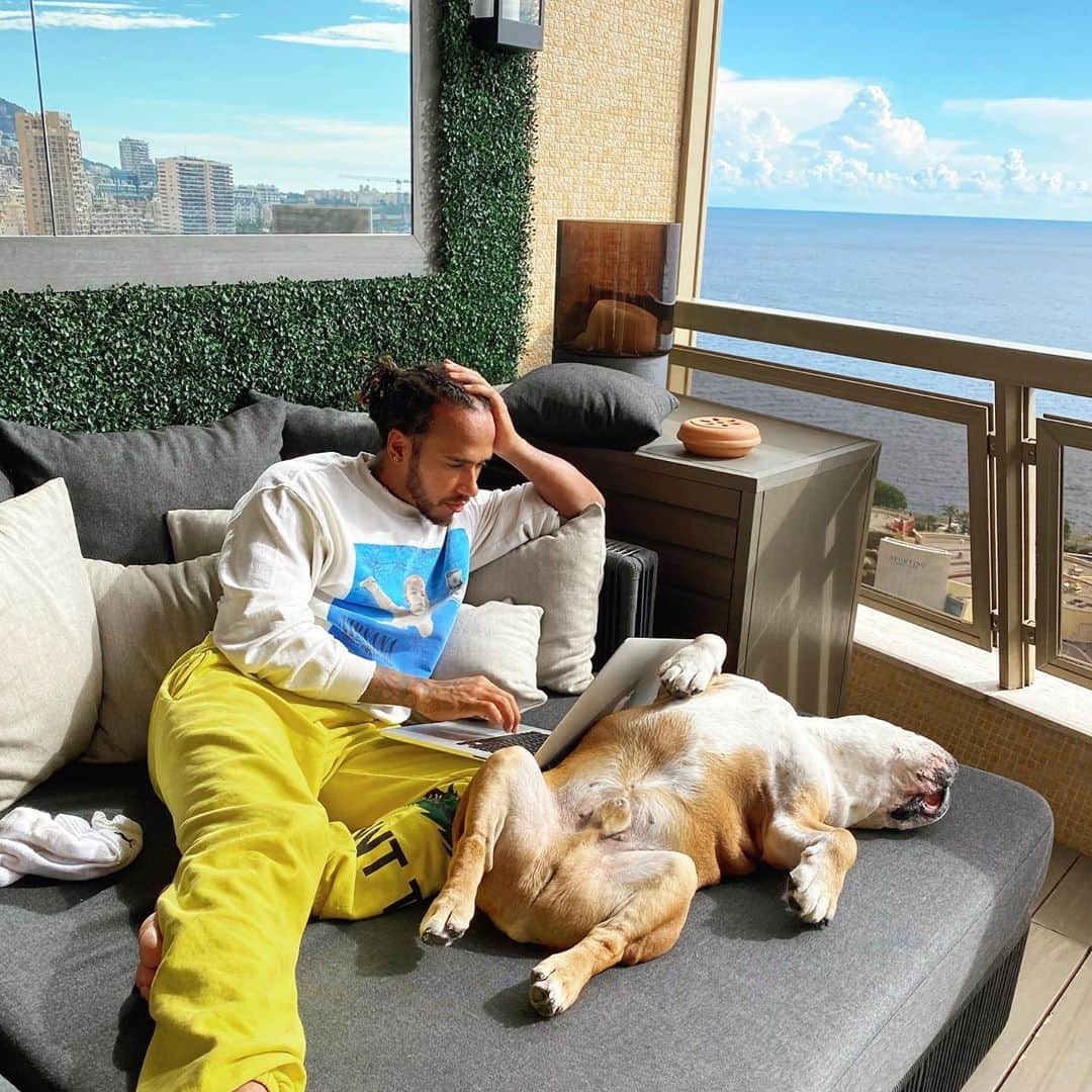 ルイス・ハミルトンさんのインスタグラム写真 - (ルイス・ハミルトンInstagram)「Weekend vibes with Roscoe」10月18日 1時55分 - lewishamilton