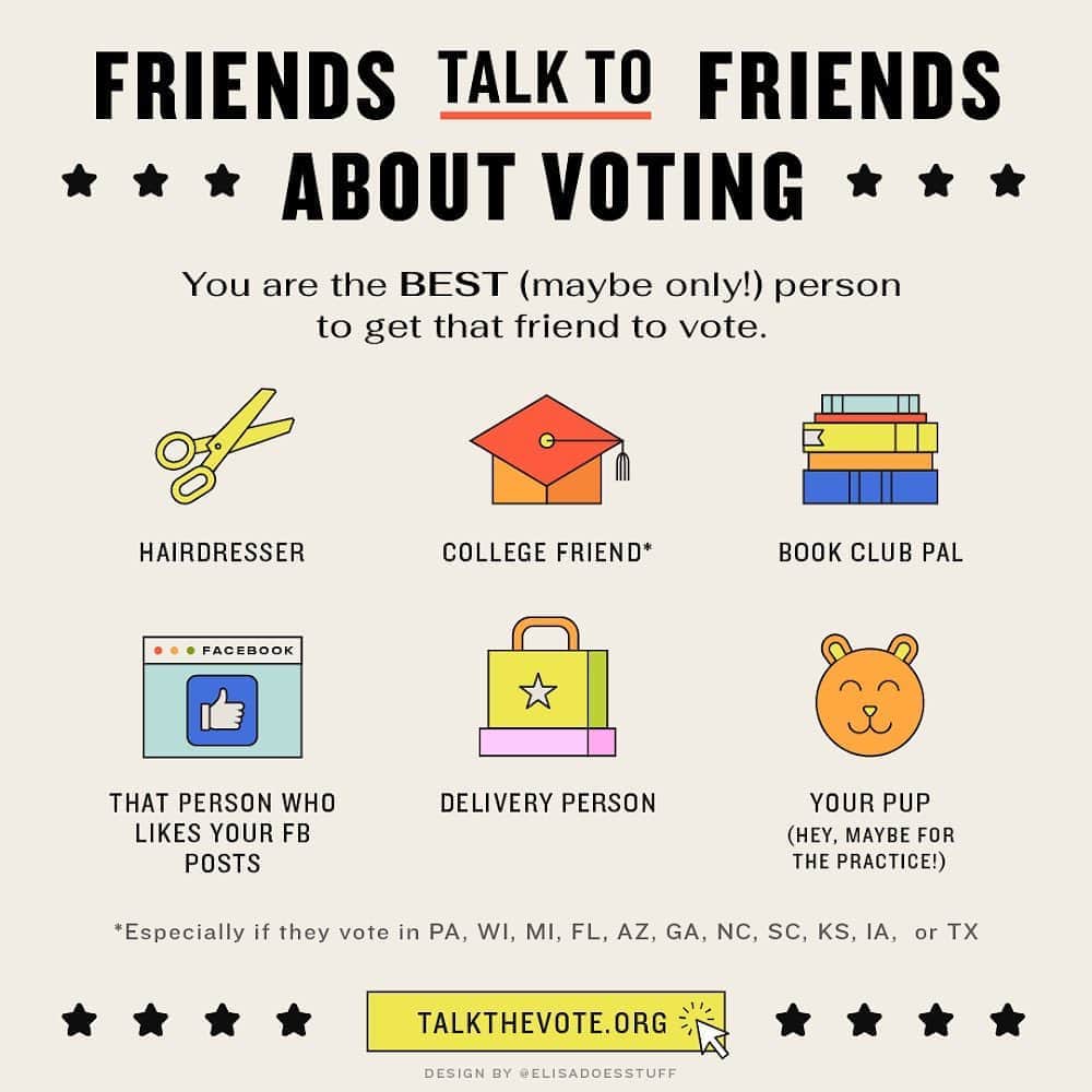 ジュリア・ルイス＝ドレイファスさんのインスタグラム写真 - (ジュリア・ルイス＝ドレイファスInstagram)「No campaign can reach everyone – and research shows that you (yes, YOU) are 10 times more likely to get your loved ones to vote than a stranger. Talk to the people in your life about voting. It’ll make a difference. #TalkTheVote [link in bio]」10月18日 1時50分 - officialjld