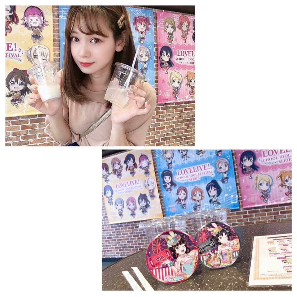 小河結香のインスタグラム：「セガコラボカフェスタンド ×ラブライブシリーズ🎤💖 毎週通って約1ヶ月… コースター集めました✋ 1番欲しかった衣装デザインの 最推しヅラ丸ちゃんきてくれた🥰 まとめて投稿💨 #ラブライブ #ラブライブシリーズ #ラブライバー #コラボカフェ #ミューズ #アクア #μ’s #Aqours #ヲタ活 #アニヲタ」