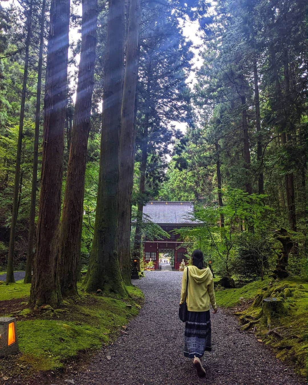 芳美リンさんのインスタグラム写真 - (芳美リンInstagram)「久しぶりに、ゆっくり 神社巡り。  雨だとさらにパワーがアップする説を糧に、、😀☂  最近はご時世で御朱印は紙でしかいただけないとこが多いけど、元々御朱印帳忘れたとき用に、 後から貼る専用の御朱印帳も持っているので、気にならない。  気持ちがこもっていればパワーは一緒のはず！ #御岩神社 #愛宕神社 #照国神社#泉神社#泉が森 #茨城#日立#国内旅行 #御朱印ガール#御朱印集め #神社巡り#パワースポット #旅好きな人と繋がりたい#旅好き#女子旅 #ワンピース @zizzle_official」10月17日 20時10分 - lynn.lynn5