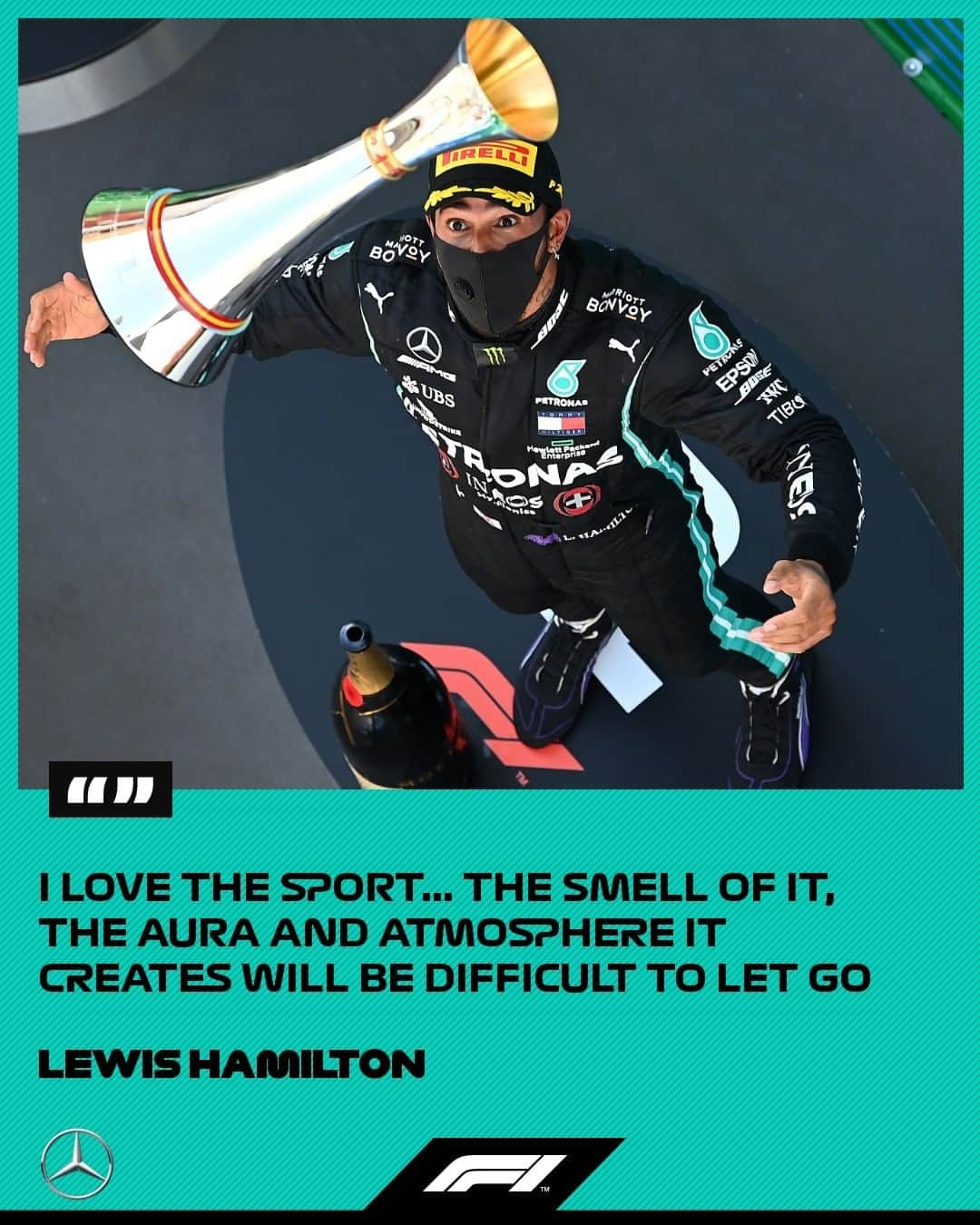 F1さんのインスタグラム写真 - (F1Instagram)「Lewis Hamilton will miss the thrill of F1 when it's time to say goodbye 👀 💬 .  But younger generation take note - he still feels like a kid 👈 😉 .  #F1 #Formula1 #LewisHamilton #MercedesAMGF1 @lewishamilton @mercedesamgf1」10月17日 21時16分 - f1