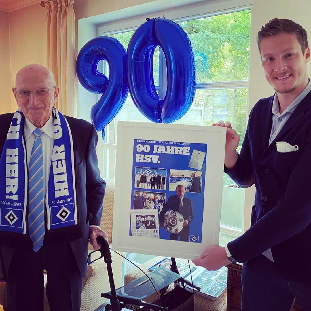 マルセル・ヤンセンのインスタグラム：「Der Sieg in Fürth heute ist für dich Lieber OSCAR ALGNER 🔷 Heute an deinem Eintrittstag in die HSV Familie. Du bist einer der Gründe die mich jeden Tag aufs Neue motivieren für die HSV-Familie alles zugeben! Das sage ich von Amateur Sportler zu Amateur Sportler 🔷 @hsv_ev @hsv_sc @hsv #derhamburgersportverein」