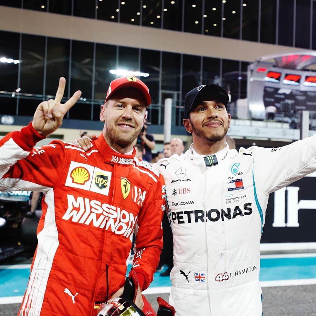 MERCEDES AMG PETRONASさんのインスタグラム写真 - (MERCEDES AMG PETRONASInstagram)「💬 “I can’t respect Lewis’ efforts enough. 91 wins is a number I thought would never be equalled.”   Class from Seb. ❤️ #DrivenByEachOther」10月17日 22時35分 - mercedesamgf1