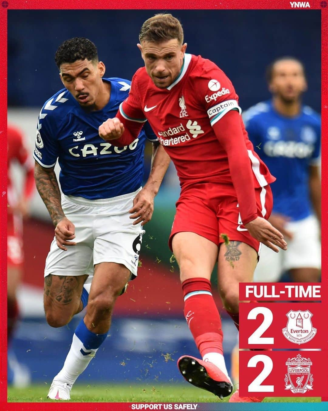 リヴァプールFCさんのインスタグラム写真 - (リヴァプールFCInstagram)「An eventful #MerseysideDerby ends with the points shared #LFC #LiverpoolFC #Liverpool」10月17日 22時28分 - liverpoolfc