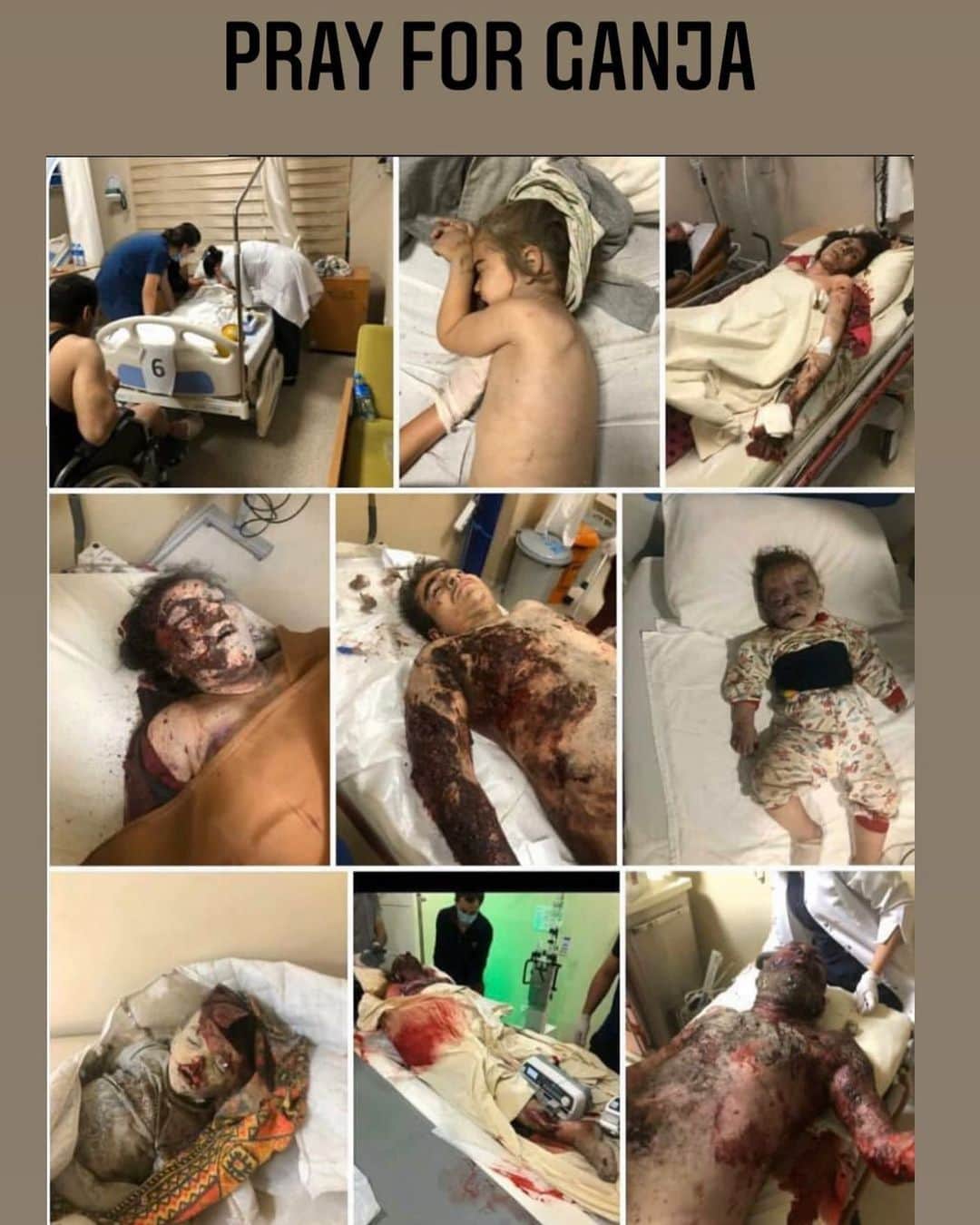 WildLifeのインスタグラム：「⚠️WARNING: GRAPHIC IMAGES⚠️ #PrayforGanja 😔🙏🏼 ( PLEASE SHARE WITH YOUR FOLLOWERS ! Armenians will report this post because they don't want people to know the truth )」